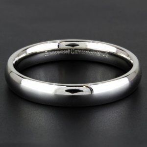 14k White Gold Comfort Fit Wedding Ring